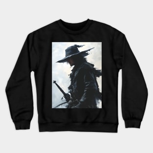 Bloodlust Chronicles: Immortal Bounty Hunts, Gothic Vampire Saga, and Supernatural Adventure in Anime-Manga Art Crewneck Sweatshirt